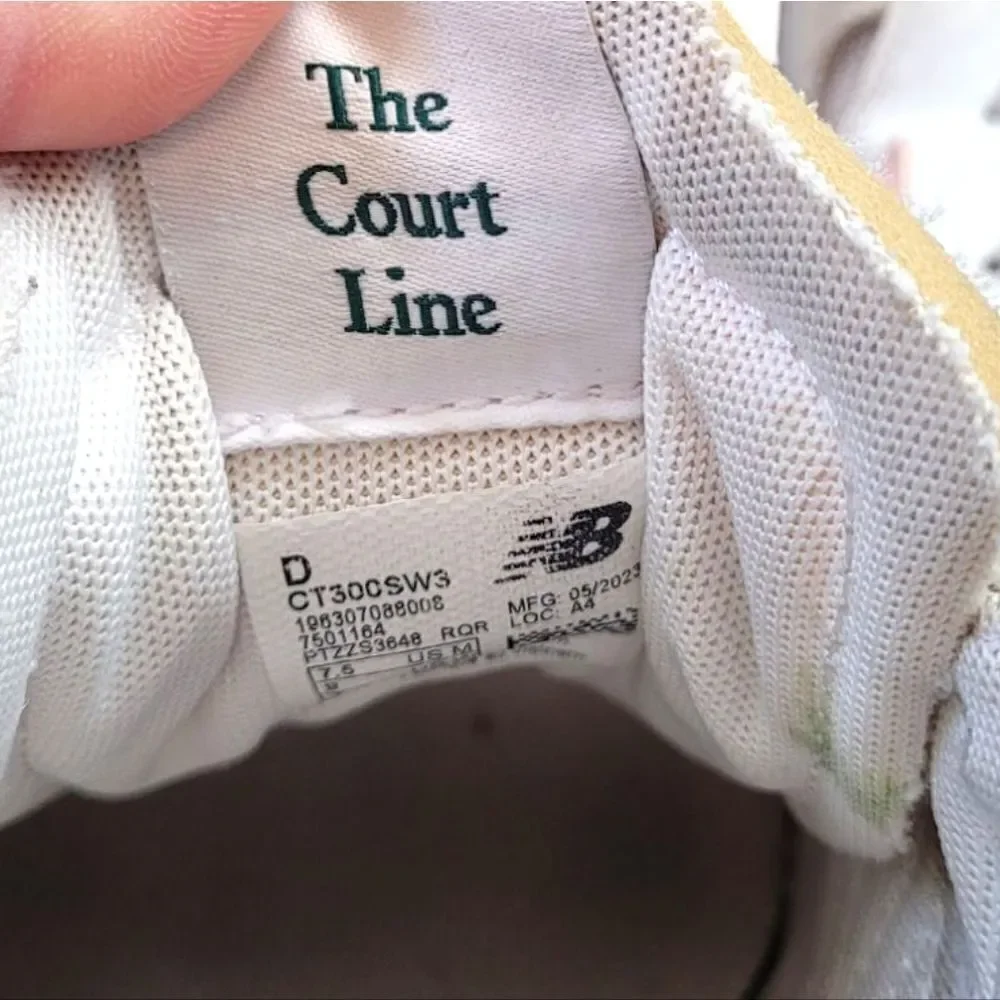 New Balance White CT300 v3 Court Sneaker Size 9